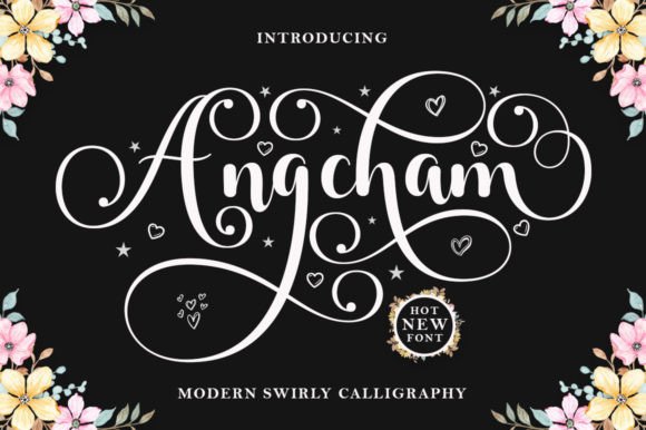 Angcham: A Majestic Handwritten Font for Elegant Design