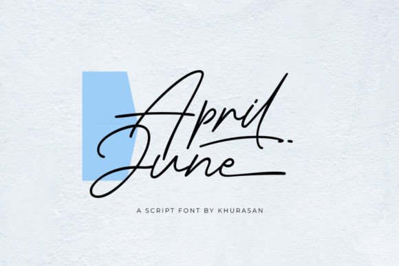 April June: Elevating Modern Design with Elegant Script Typography