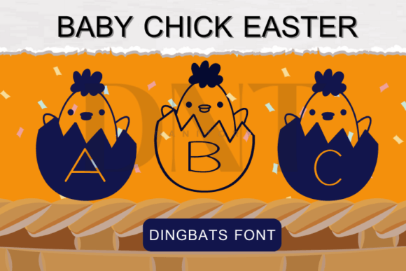 Baby Chick Easter: A Guide to the Hand-Drawn Dingbats Typeface