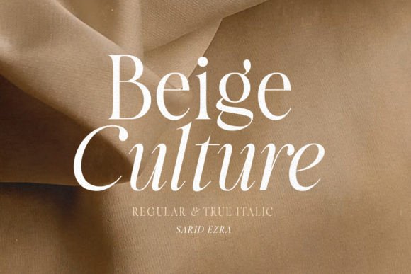 Beige Culture: Timeless Serif Elegance