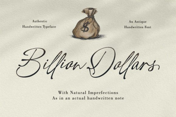 Billion Dollars Font: Evaluating a Vintage Handwriting Typeface for Modern Design