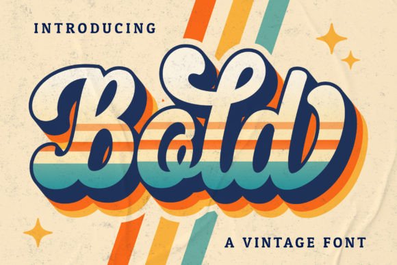 Bold Script: A Vintage-Style Font for Retro Design Projects