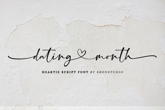 Dating Month: A Romantic Font for Love