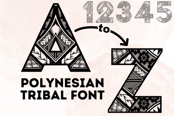 Polynesian Tribal: Bold SVG Typography
