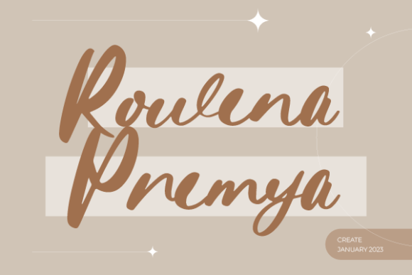 Rowena Premya: Elegant Script for Modern Brands