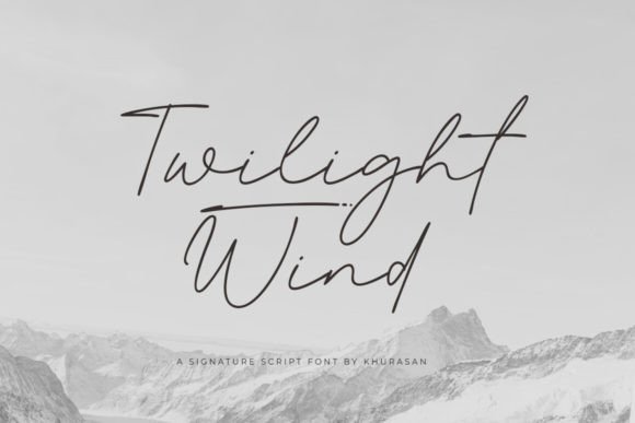 Twilight Wind: Elegant Script Font