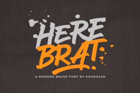 Unleashing Creative Energy with Here Brat: The Modern Brush Font for Bold Designs